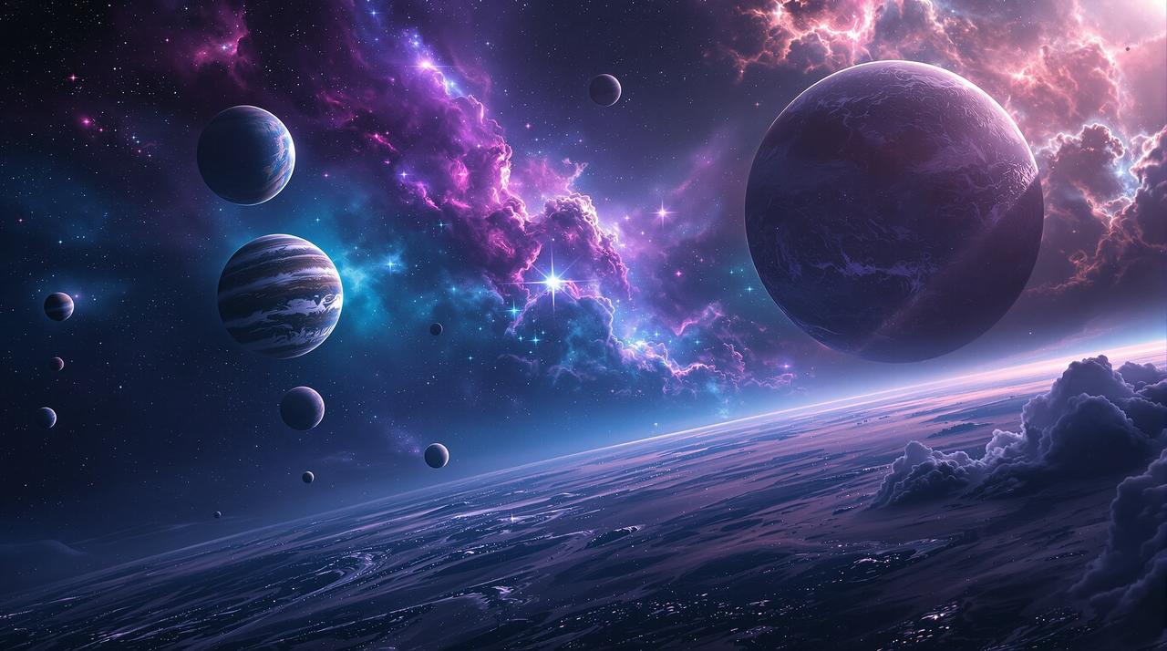 浮力影院 - 浩瀚星空影院主题背景